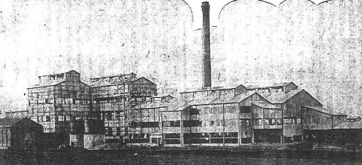 1938-05-22廠房建造完成之帝糖崁子腳新工場（取自《台灣日日新報》）