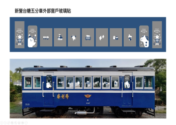 HOT好康示意圖：新營台糖五分車外部窗戶玻璃貼