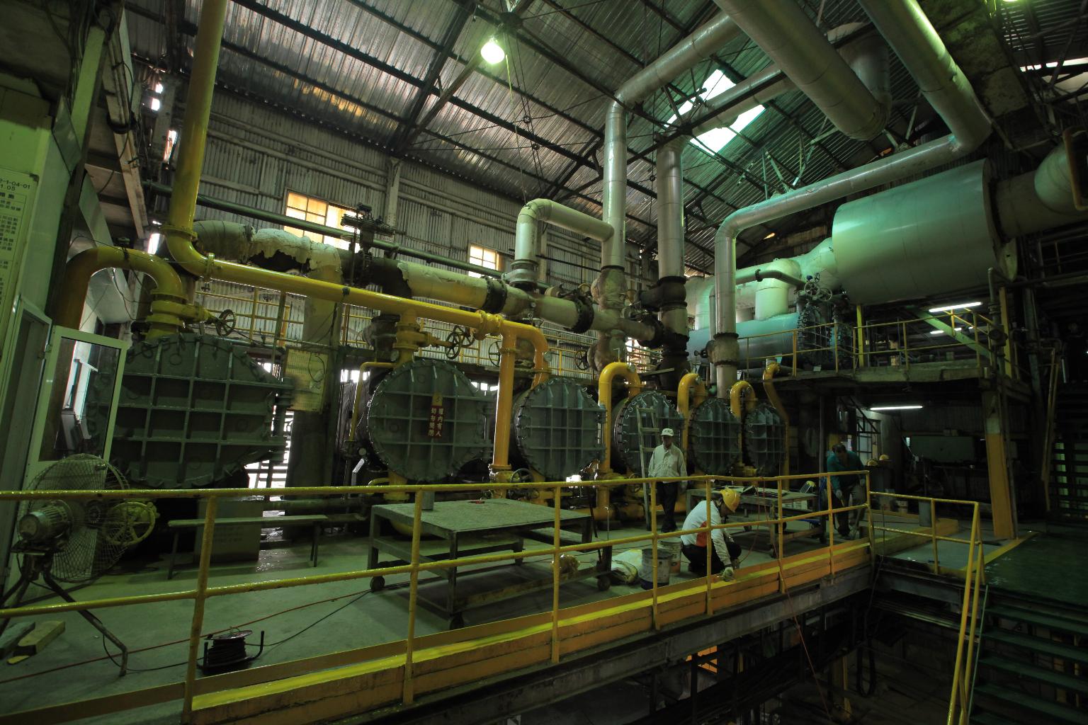 CHP (combined heat and power) equipment in the sugar factory.