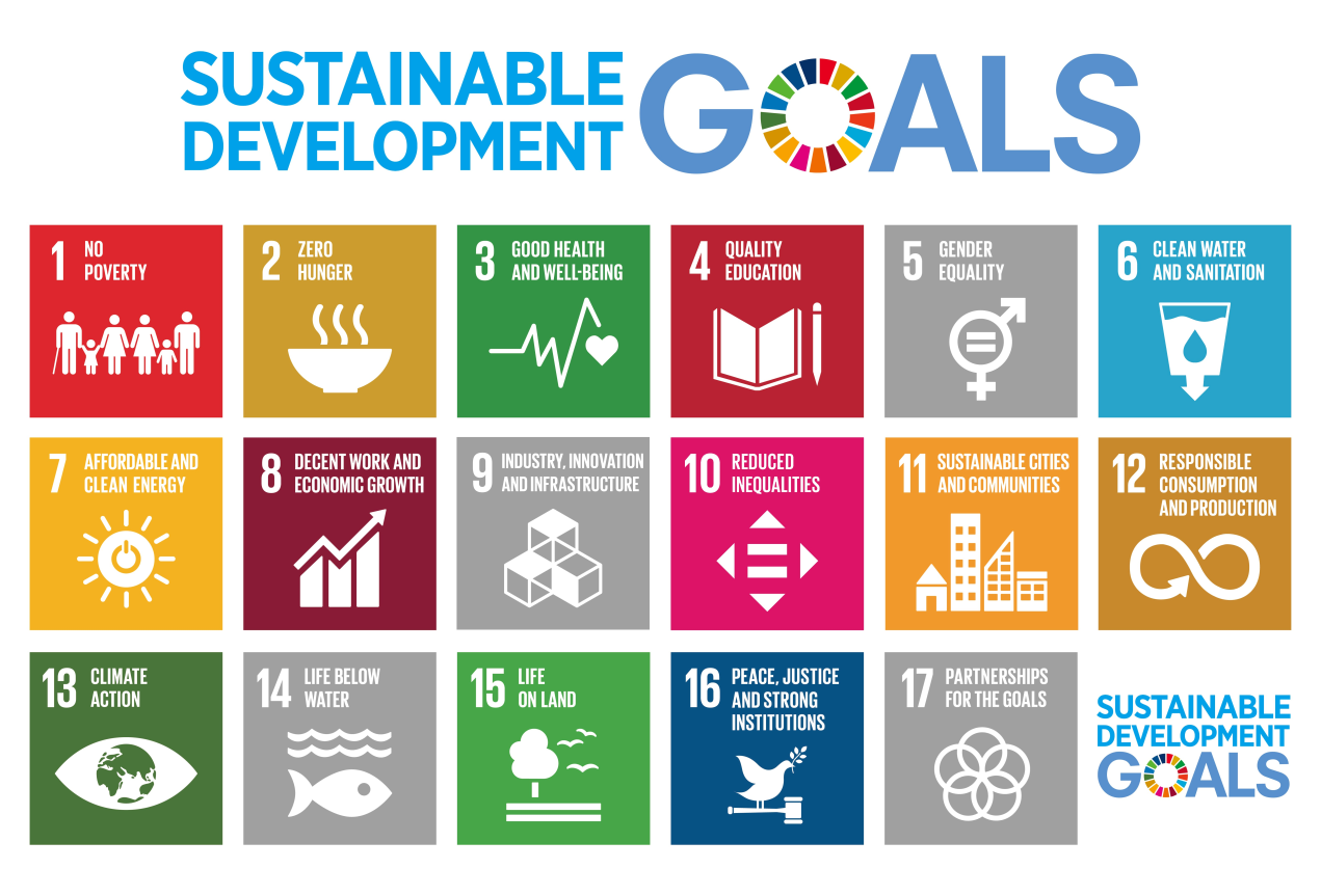 SDGs 1-No Poverty, SDGs2-Zero Hunger, SDGs3-Good Health And Well-Begin, SDGs 4-Quality Education, SDGs 6-Clean Water And Sanitation, SDGs 7-Affordable