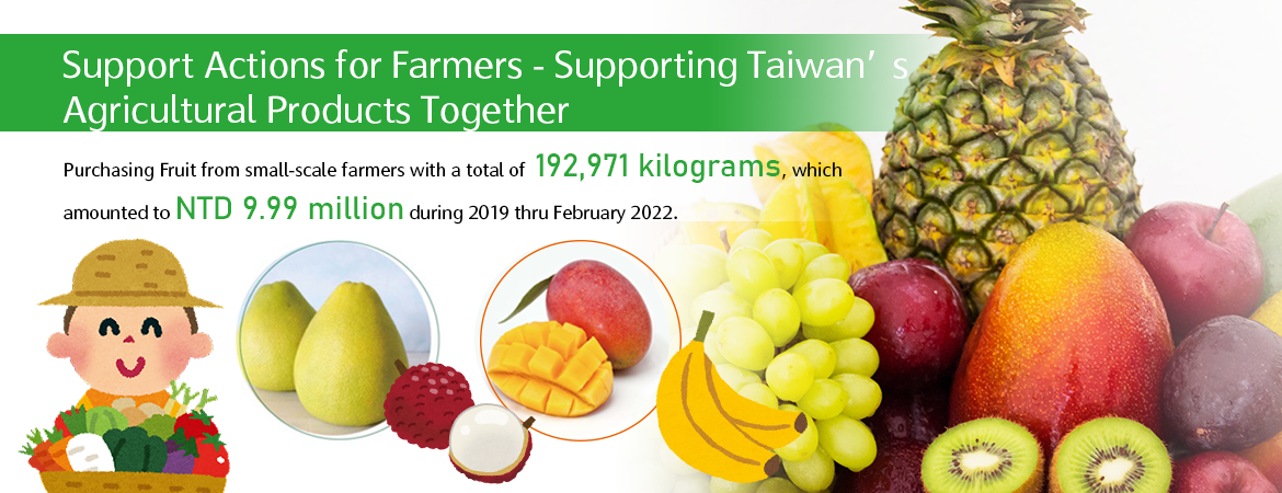 Support Actions for Farmers- Supporting Taiwan’s Agricultural Products Together